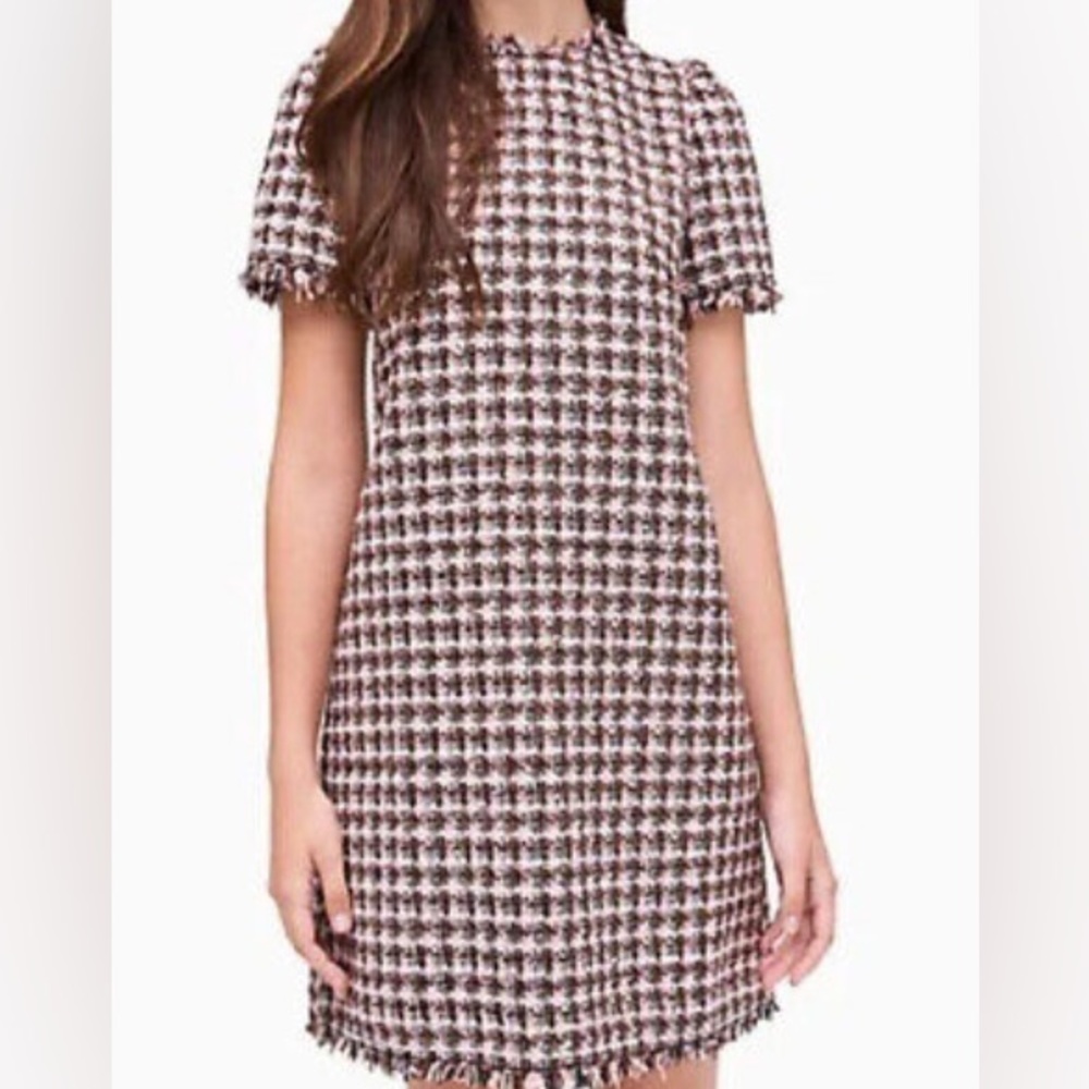 kate spade Black and White Houndstooth Dress